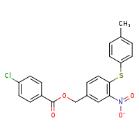 {4-[(4-methylphenyl)sulfanyl]-3-nitrophenyl}methyl 4-chlorobenzoate