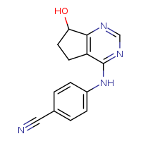 4-({7-hydroxy-5H,6H,7H-cyclopenta[d]pyrimidin-4-yl}amino)benzonitrile