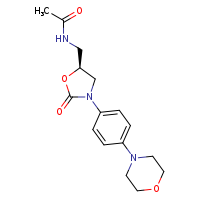 N-{[(5S)-3-[4-(morpholin-4-yl)phenyl]-2-oxo-1,3-oxazolidin-5-yl]methyl}acetamide