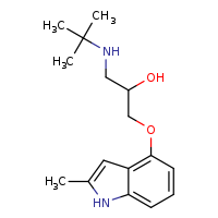 1-(tert-butylamino)-3-[(2-methyl-1H-indol-4-yl)oxy]propan-2-ol