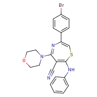 3-(4-bromophenyl)-5-(morpholin-4-yl)-7-(phenylamino)-1,4-thiazepine-6-carbonitrile