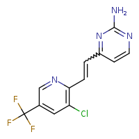 4-{2-[3-chloro-5-(trifluoromethyl)pyridin-2-yl]ethenyl}pyrimidin-2-amine