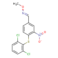 ({4-[(2,6-dichlorophenyl)sulfanyl]-3-nitrophenyl}methylidene)(methoxy)amine