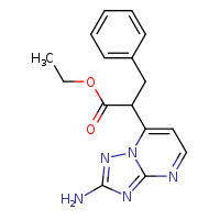 ethyl 2-{2-amino-[1,2,4]triazolo[1,5-a]pyrimidin-7-yl}-3-phenylpropanoate