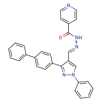N'-[(3-{[1,1'-biphenyl]-4-yl}-1-phenylpyrazol-4-yl)methylidene]pyridine-4-carbohydrazide