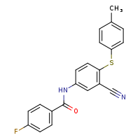 N-{3-cyano-4-[(4-methylphenyl)sulfanyl]phenyl}-4-fluorobenzamide