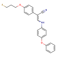 2-[4-(3-fluoropropoxy)phenyl]-3-[(4-phenoxyphenyl)amino]prop-2-enenitrile