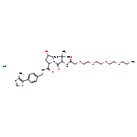 1-[2-(14-amino-3,6,9,12-tetraoxatetradecanamido)-3,3-dimethylbutanoyl]-4-hydroxy-N-{[4-(4-methyl-1,3-thiazol-5-yl)phenyl]methyl}pyrrolidine-2-carboxamide hydrochloride