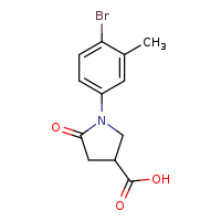 1-(4-bromo-3-methylphenyl)-5-oxopyrrolidine-3-carboxylic acid