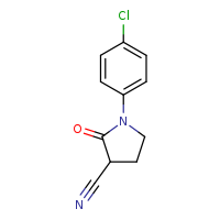 1-(4-chlorophenyl)-2-oxopyrrolidine-3-carbonitrile