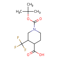 1-(tert-butoxycarbonyl)-3-(trifluoromethyl)piperidine-4-carboxylic acid