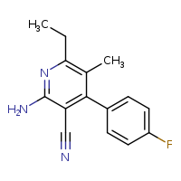 2-amino-6-ethyl-4-(4-fluorophenyl)-5-methylpyridine-3-carbonitrile