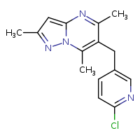 2-chloro-5-({2,5,7-trimethylpyrazolo[1,5-a]pyrimidin-6-yl}methyl)pyridine
