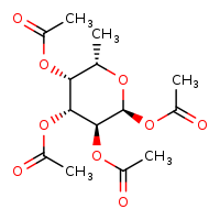 (2S,3R,4R,5S,6S)-4,5,6-tris(acetyloxy)-2-methyloxan-3-yl acetate