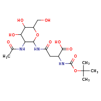 2-[(tert-butoxycarbonyl)amino]-3-{[3-acetamido-4,5-dihydroxy-6-(hydroxymethyl)oxan-2-yl]carbamoyl}propanoic acid