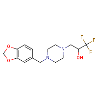 3-[4-(2H-1,3-benzodioxol-5-ylmethyl)piperazin-1-yl]-1,1,1-trifluoropropan-2-ol