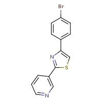 3-[4-(4-bromophenyl)-1,3-thiazol-2-yl]pyridine