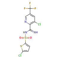 3-chloro-N-(5-chlorothiophen-2-ylsulfonyl)-5-(trifluoromethyl)pyridine-2-carboximidamide