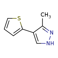 3-methyl-4-(thiophen-2-yl)-1H-pyrazole