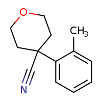 4-(2-methylphenyl)oxane-4-carbonitrile
