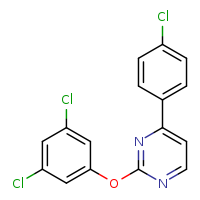 4-(4-chlorophenyl)-2-(3,5-dichlorophenoxy)pyrimidine