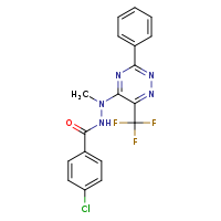 4-chloro-N'-methyl-N'-[3-phenyl-6-(trifluoromethyl)-1,2,4-triazin-5-yl]benzohydrazide