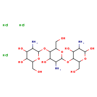 5-amino-6-({5-amino-6-[(5-amino-6-{[5-amino-4,6-dihydroxy-2-(hydroxymethyl)oxan-3-yl]oxy}-4-hydroxy-2-(hydroxymethyl)oxan-3-yl)oxy]-4-hydroxy-2-(hydroxymethyl)oxan-3-yl}oxy)-2-(hydroxymethyl)oxane-3,4-diol tetrahydrochloride