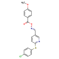 ({6-[(4-chlorophenyl)sulfanyl]pyridin-3-yl}methylidene)amino 4-methoxybenzoate
