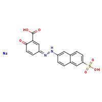 6-oxo-3-[2-(6-sulfonaphthalen-2-yl)hydrazin-1-ylidene]cyclohexa-1,4-diene-1-carboxylic acid sodium