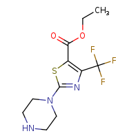 ethyl 2-(piperazin-1-yl)-4-(trifluoromethyl)-1,3-thiazole-5-carboxylate