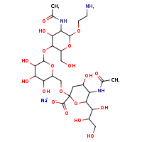 sodium 2-[(6-{[6-(2-aminoethoxy)-5-acetamido-4-hydroxy-2-(hydroxymethyl)oxan-3-yl]oxy}-3,4,5-trihydroxyoxan-2-yl)methoxy]-5-acetamido-4-hydroxy-6-(1,2,3-trihydroxypropyl)oxane-2-carboxylate