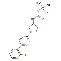 tert-butyl N-{1-[6-(2-fluorophenyl)pyridazin-3-yl]pyrrolidin-3-yl}carbamate