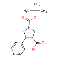 1-(tert-butoxycarbonyl)-4-(pyridin-4-yl)pyrrolidine-3-carboxylic acid