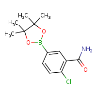 2-chloro-5-(4,4,5,5-tetramethyl-1,3,2-dioxaborolan-2-yl)benzamide