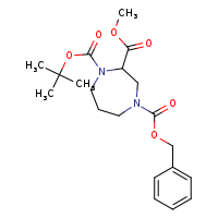 4-benzyl 1-tert-butyl 2-methyl 1,4-diazepane-1,2,4-tricarboxylate