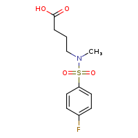 4-(N-methyl-4-fluorobenzenesulfonamido)butanoic acid