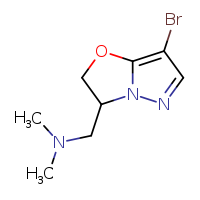 ({7-bromo-2H,3H-pyrazolo[3,2-b][1,3]oxazol-3-yl}methyl)dimethylamine