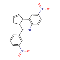 8-nitro-4-(3-nitrophenyl)-3H,3aH,4H,5H,9bH-cyclopenta[c]quinoline